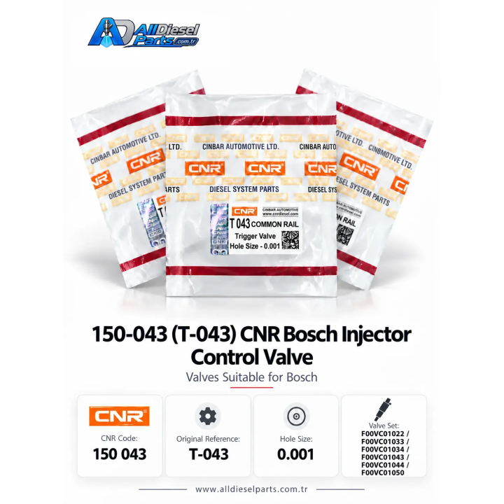 Bosch T043 Enjektör Kontrol Valfi | CNR 150 043
