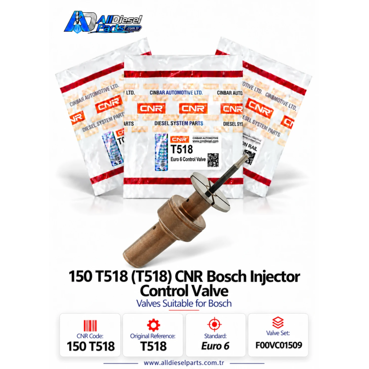 Bosch T518 Enjektör Kontrol Valfi | CNR 150 518